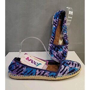 Reef NEW Bella Costas Shoes Women's Size 9 Fabric Sunsoaked Espadrille Beach